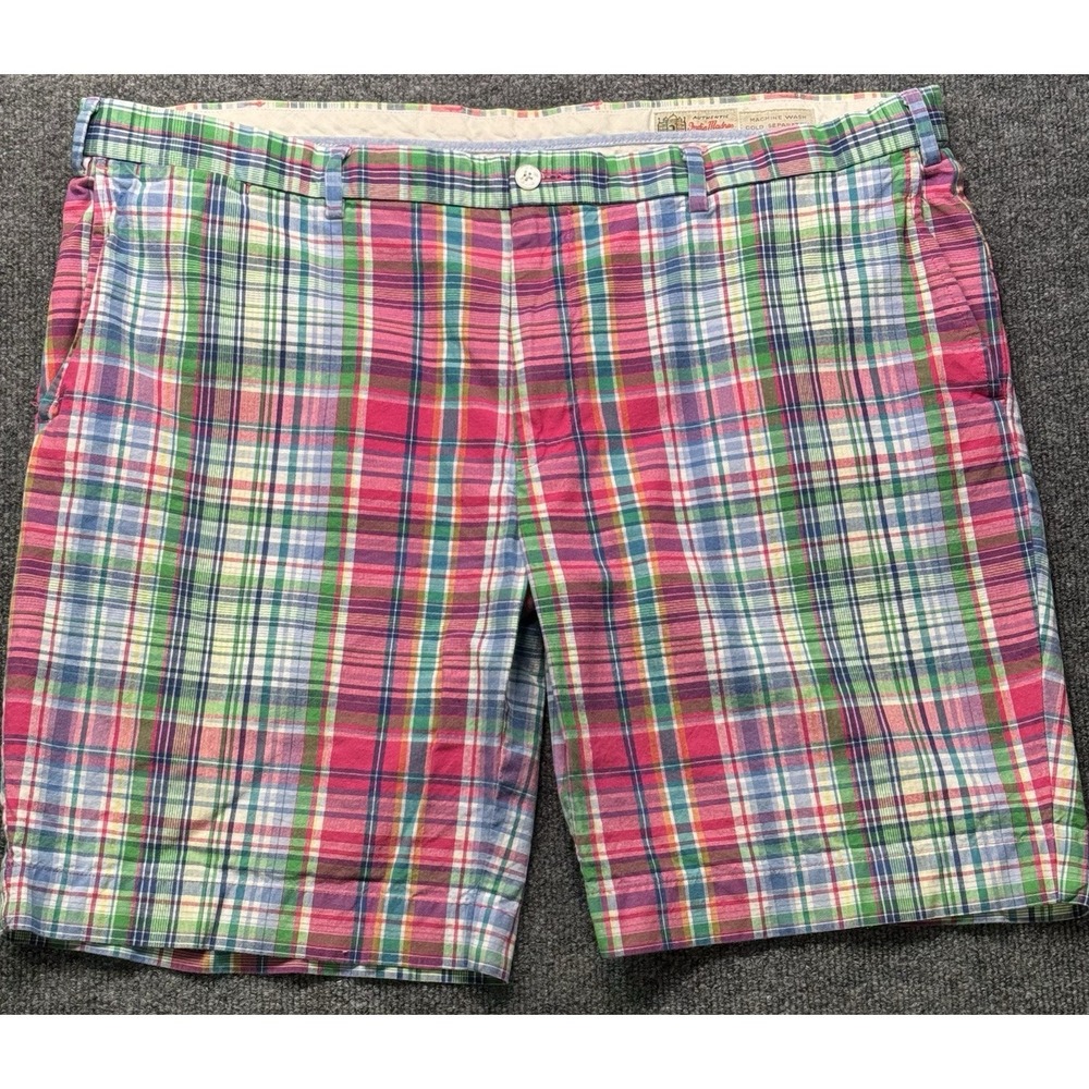 Polo Ralph Lauren Madras Plaid Chino Shorts Mens 40 Classic Fit Preppy Golf